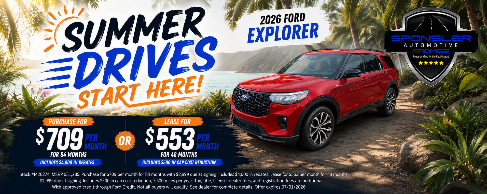 Special offer on    Explorer Special Offers